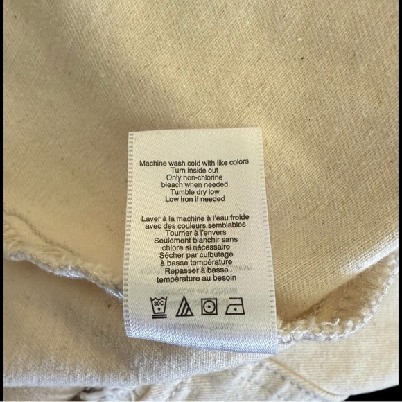 Coldwater Creek Cream Frayed Women’s Jacket - NWOT - Picture 6 of 6